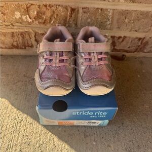 Stride Rite Pink and Silver Girls' Sneakers
